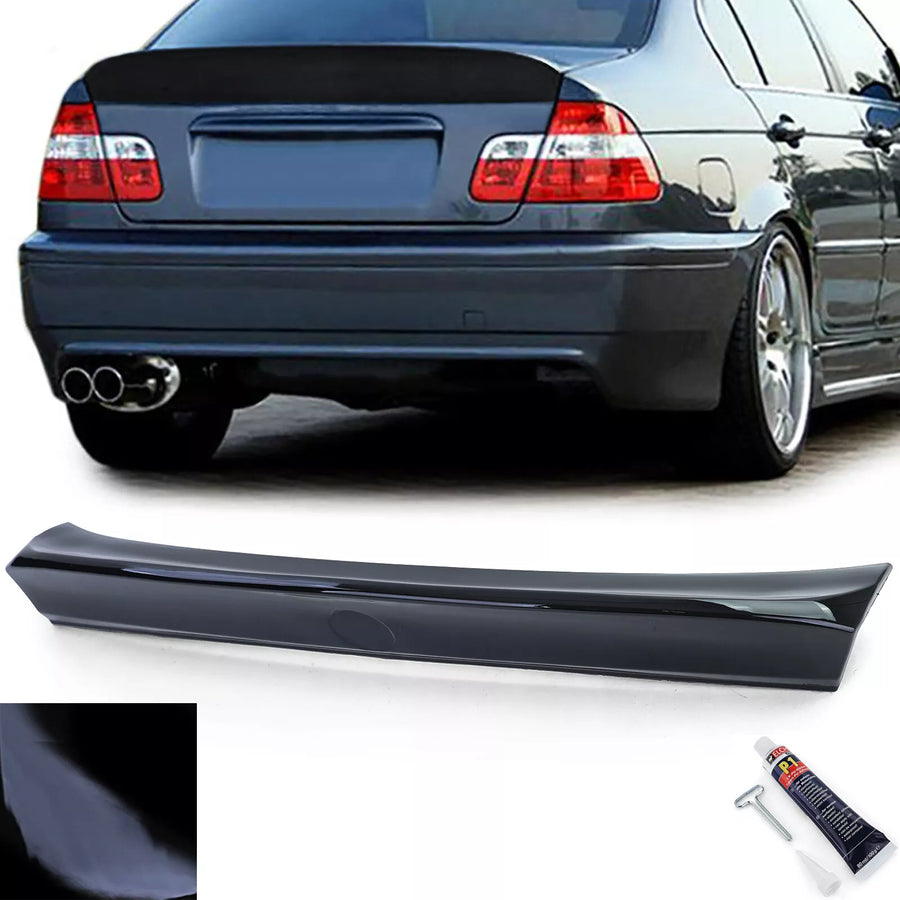 Spoiler posteriore Ducktail CSL nero lucido per BMW Serie 3 E46 berlina 98-05