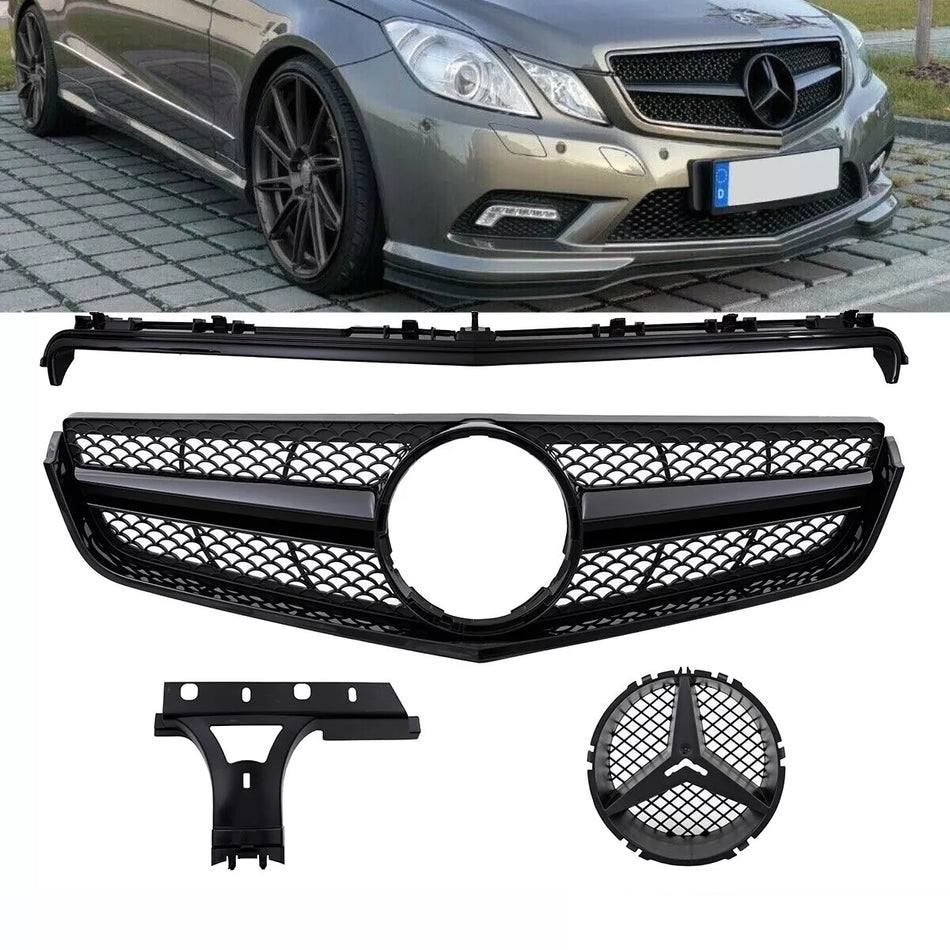 Griglia completa nera per Mercedes E W207 Coupe Cabrio non AMG GT