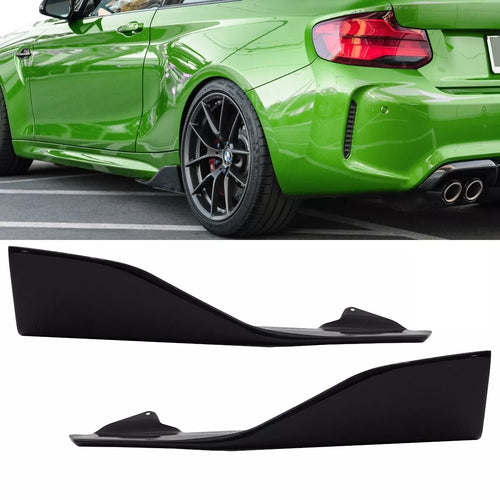Spoiler laterale flaps set L&r Nero Lucido per BMW F87 M2 minigonne laterali