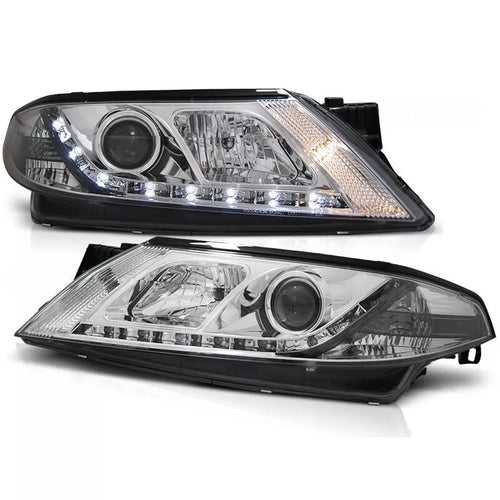 Fanale LED luce diurna per Renault Laguna 2 2001-2005 cromo