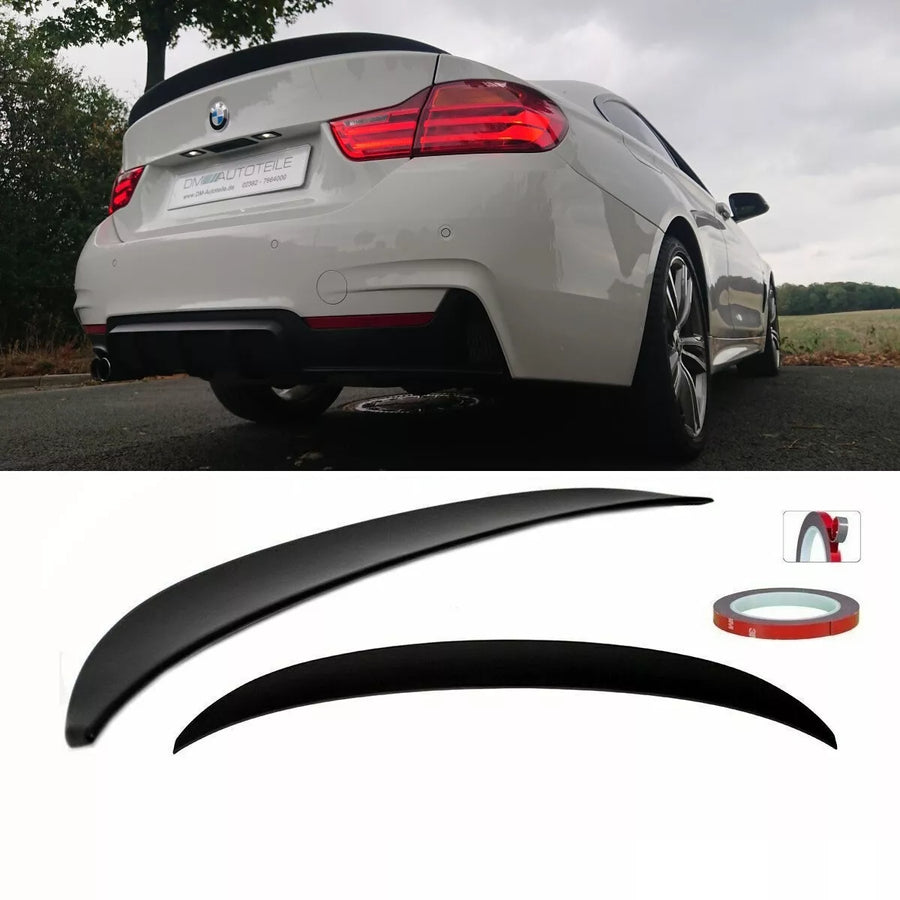 Spoiler Posteriore Nero Opaco per BMW Serie 4 F32 Posteriore