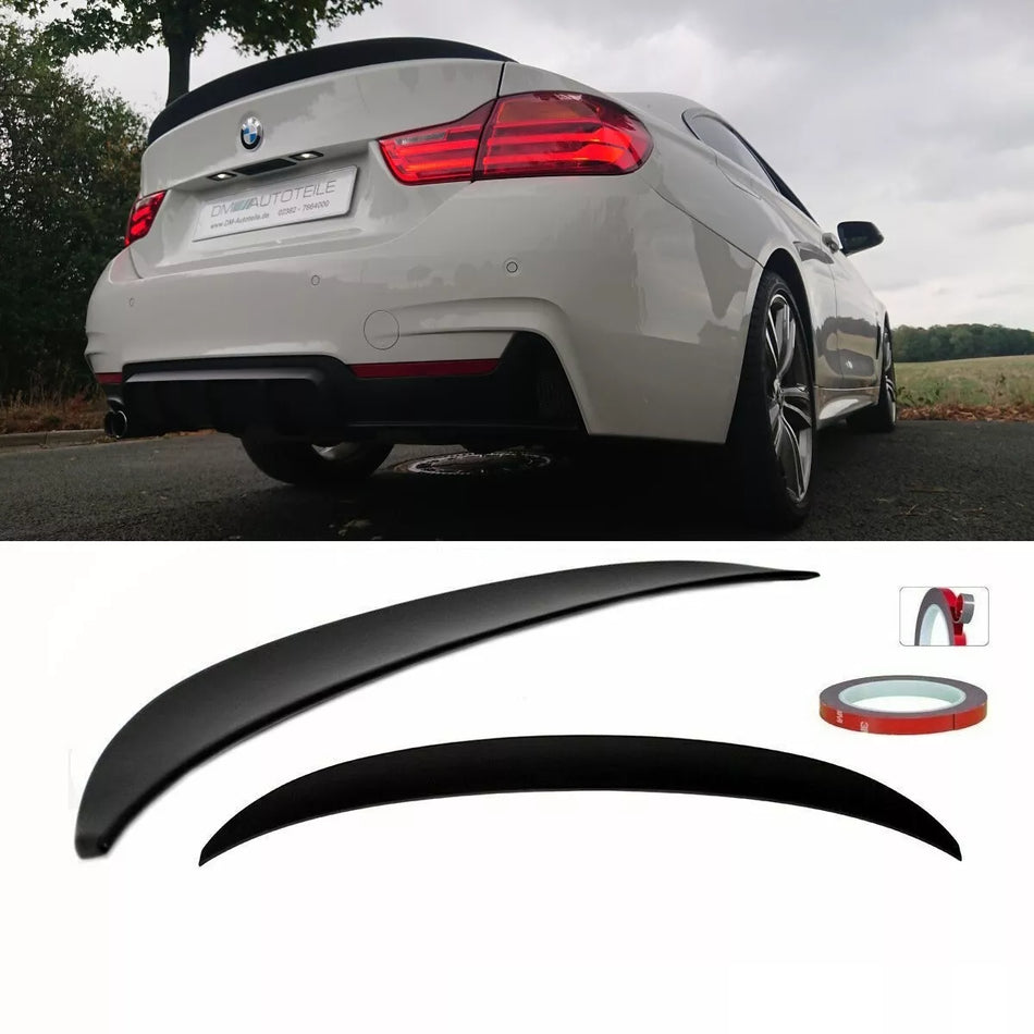 Spoiler Posteriore Nero Opaco per BMW Serie 4 F32 Posteriore