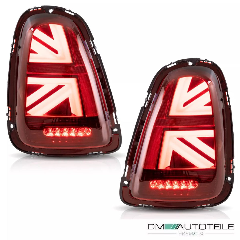 Luci posteriori Union Jack LED Lightbar rosse per Mini Cooper R56 R57 R58 R59