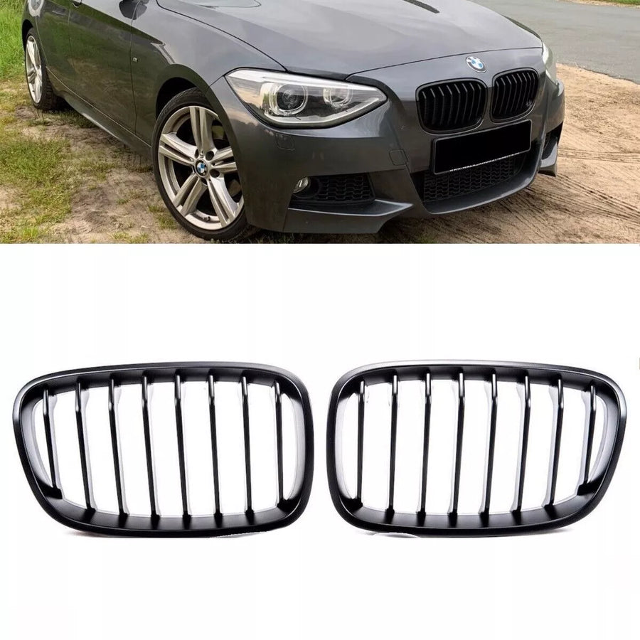 SET Griglia Nero Opaco per BMW Serie 1 F20 F21 2011-2015