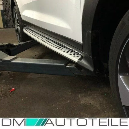 Set pedane Hyundai Tucson TLE Soglia Alluminio +Kit di Montaggio 2015-2020 – vista 2
