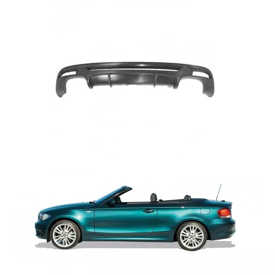 Paraurti posteriore diffusore per BMW Serie 1 E82 E88 M Sport