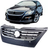 Griglia radiatore nera + barre cromate adatta per VW Passat CC 2008-2012