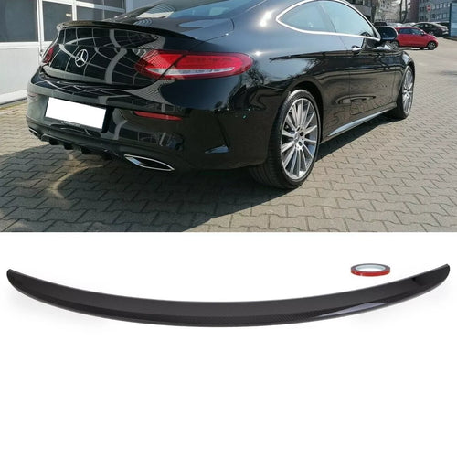 Spoiler Posteriore Bagagliaio carbonio Lucido per Mercedes W205 C205 Coupe