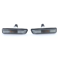 Frecce laterali vetro trasparente nero fumo cristallo per BMW Serie 3 E36 X5 E53