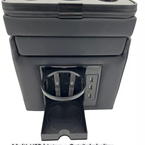 Console Centrale per Mercedes Vito W447 +Induzione Nero Lucido RGB LED Multi USB