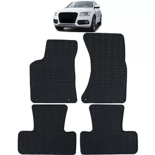 Tappetini Auto Gomma Nero Set Premium per Audi Q5 8R 09-17