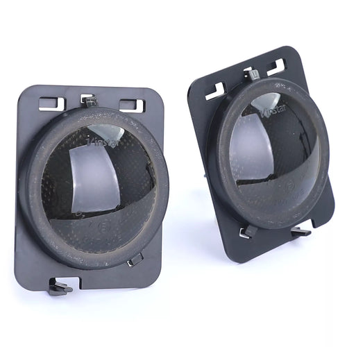 Frecce laterali LED nere coppia fumo adatte, per Jeep Wrangler JK 07-17