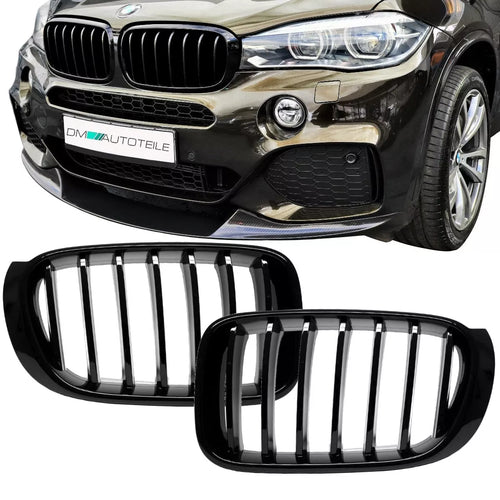 2x Griglia nera lucida per BMW X3 F25 X4 F26 2014>