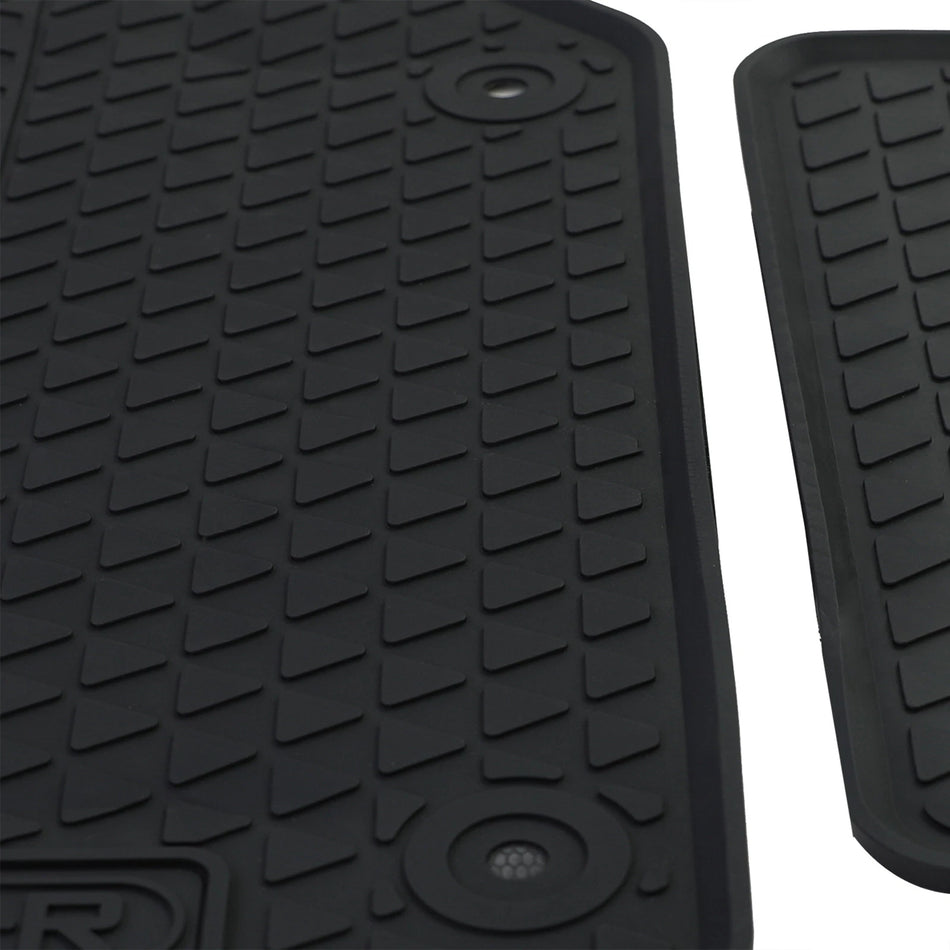 Tappetini auto in gomma neri set premium per VW T-Cross dal 18