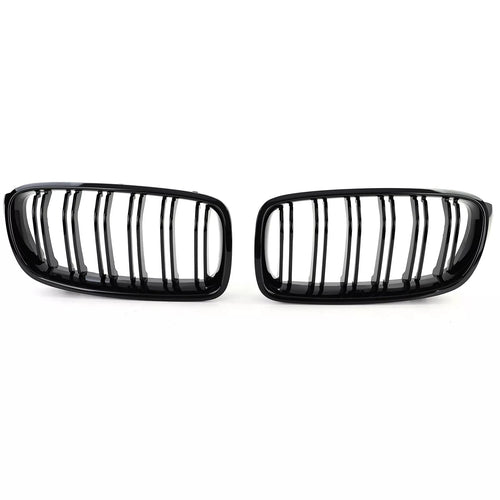 Griglia radiatore sportiva doppia barra nera lucida adatta-per BMW F30 F31 11-19