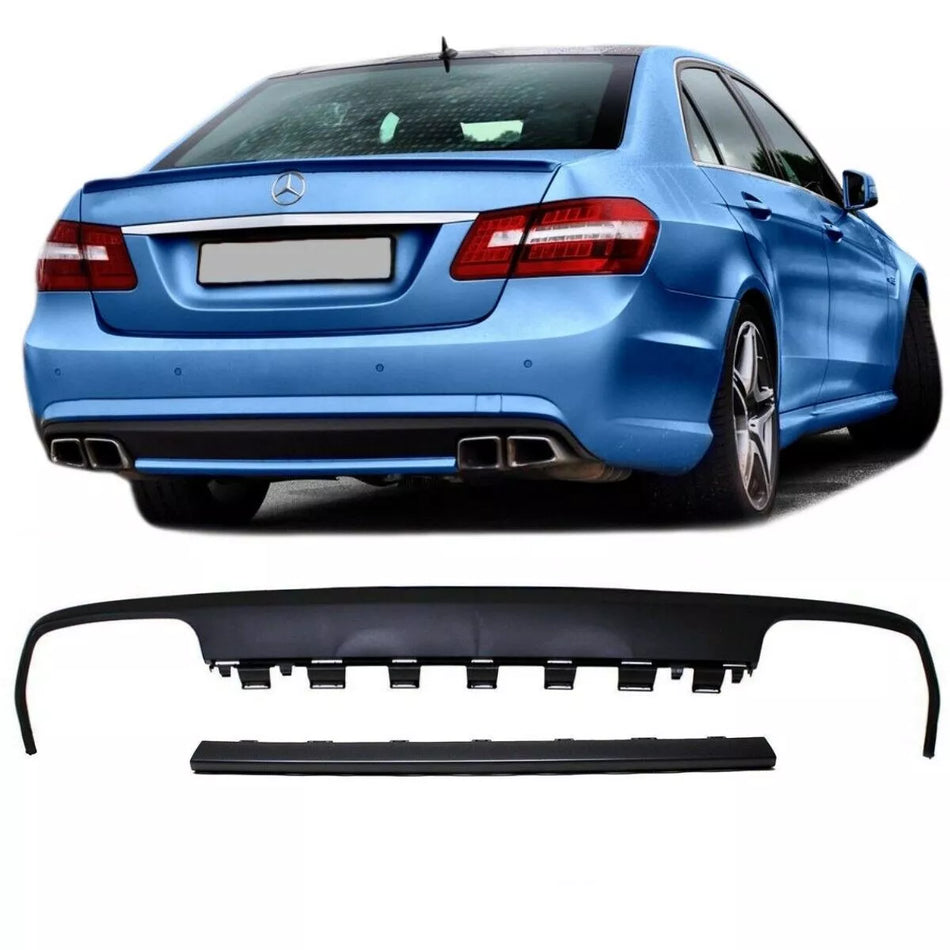 Paraurti diffusore Mercedes Classe E W212 Nero Opaco + barra per E63 AMG