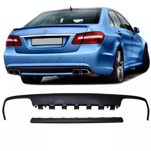 Paraurti diffusore Mercedes Classe E W212 Nero Opaco + barra per E63 AMG