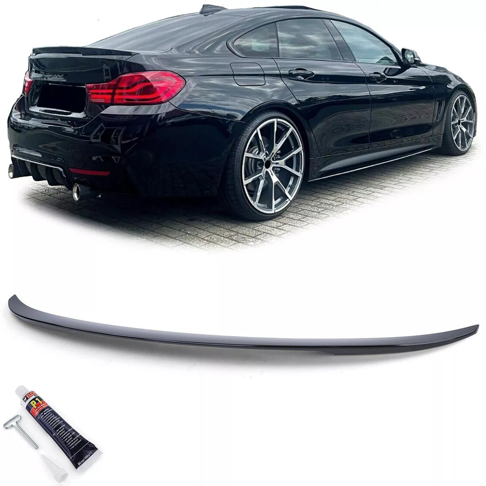 Spoiler posteriore labbro Nero per BMW Serie 4 F36 Gran Coupe dal 14