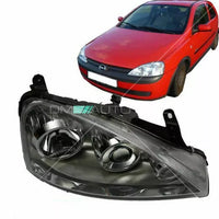 Opel Corsa C Fari Destro Cromo Vetro Proiettore Ellissoide 00-06 H7/H7