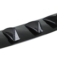 Diffusore posteriore universale per paraurti + 7 alette effetto carbonio