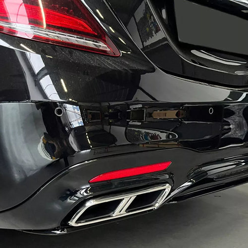 Diffusore + Terminali di Scarico (CROMO) per MERCEDES S-KL. W222 Facelift