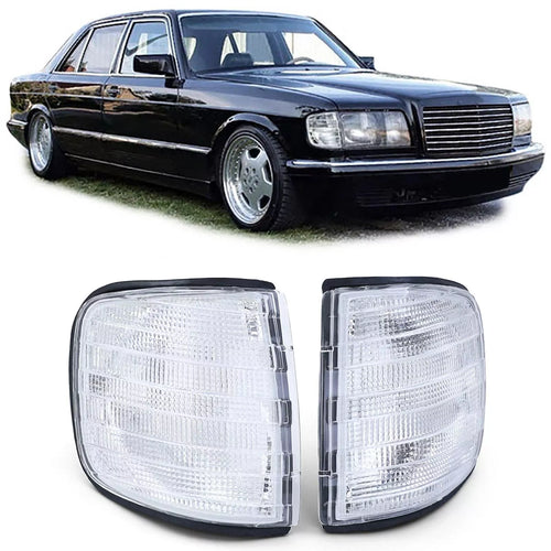 Coppia Frecce Bianco per Mercedes Classe S W126 Berlina 80-91