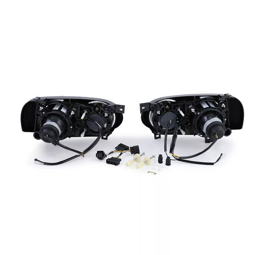 DE Doppio Fari H1 H3 Nero Coppia per VW Golf 3 91-97