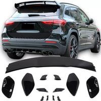 SPOILER SPOILER TETTO ALA POSTERIORE NERO PER MERCEDES CLASSE H247 GLA