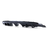 Diffusore posteriore doppio tubo centrale Nero per VW Golf 6 1K 08-13