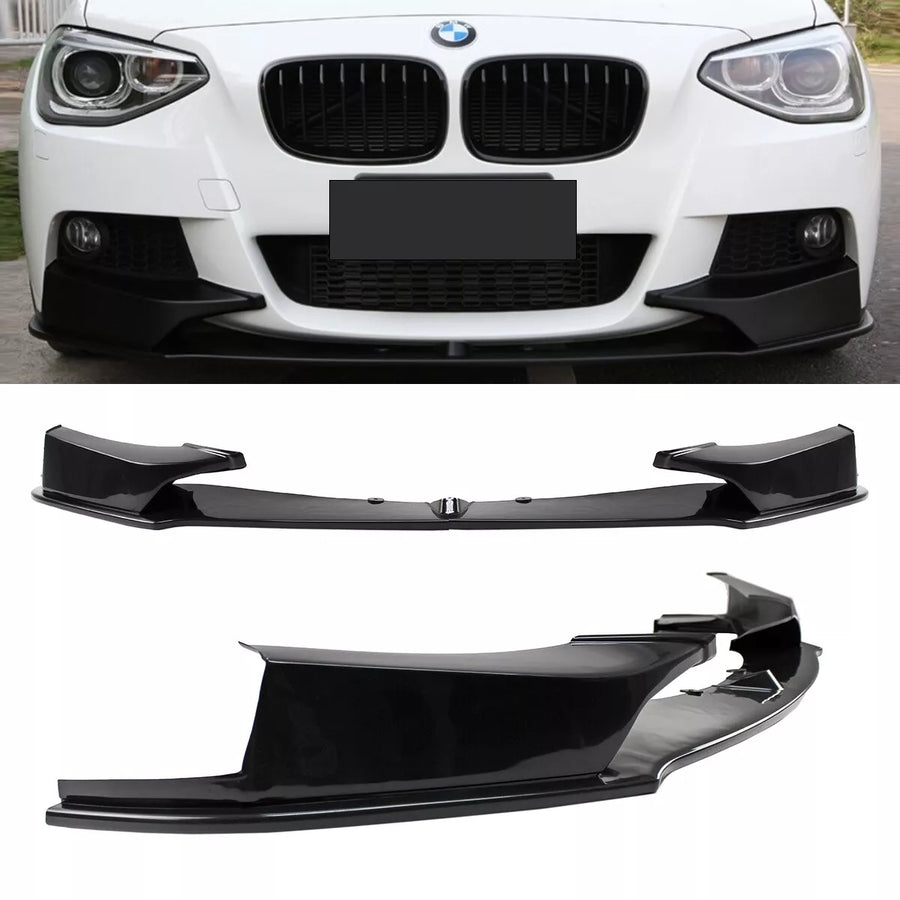 Spoiler anteriore lama anteriore Nero per BMW F20 F21 prefacelift 11-15