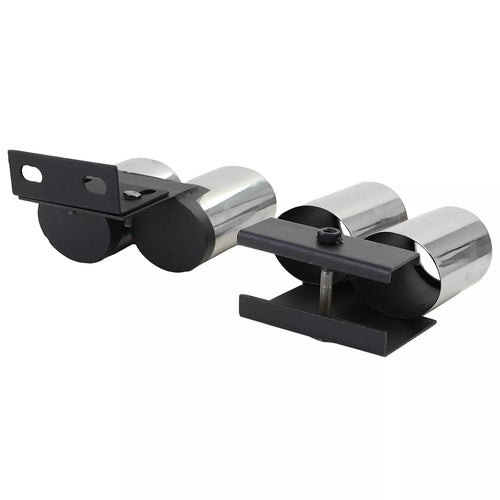 Terminale scarico Trasformazione + Manichino a 4 Tubi Ottica S per Audi A3 8V