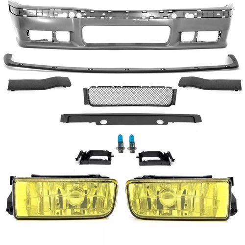 Paraurti anteriore + lama + fendinebbia giallo US + per BMW E36 + M3*