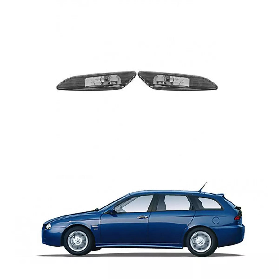 Kit frecce laterali nere vetro sxdx per Alfa Romeo 156 1997-2003
