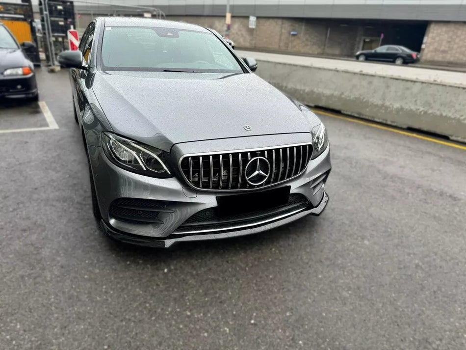 Splitter anteriore Nero Lucido Mercedes Classe E (W213, C238) con TÜV/ 17-20