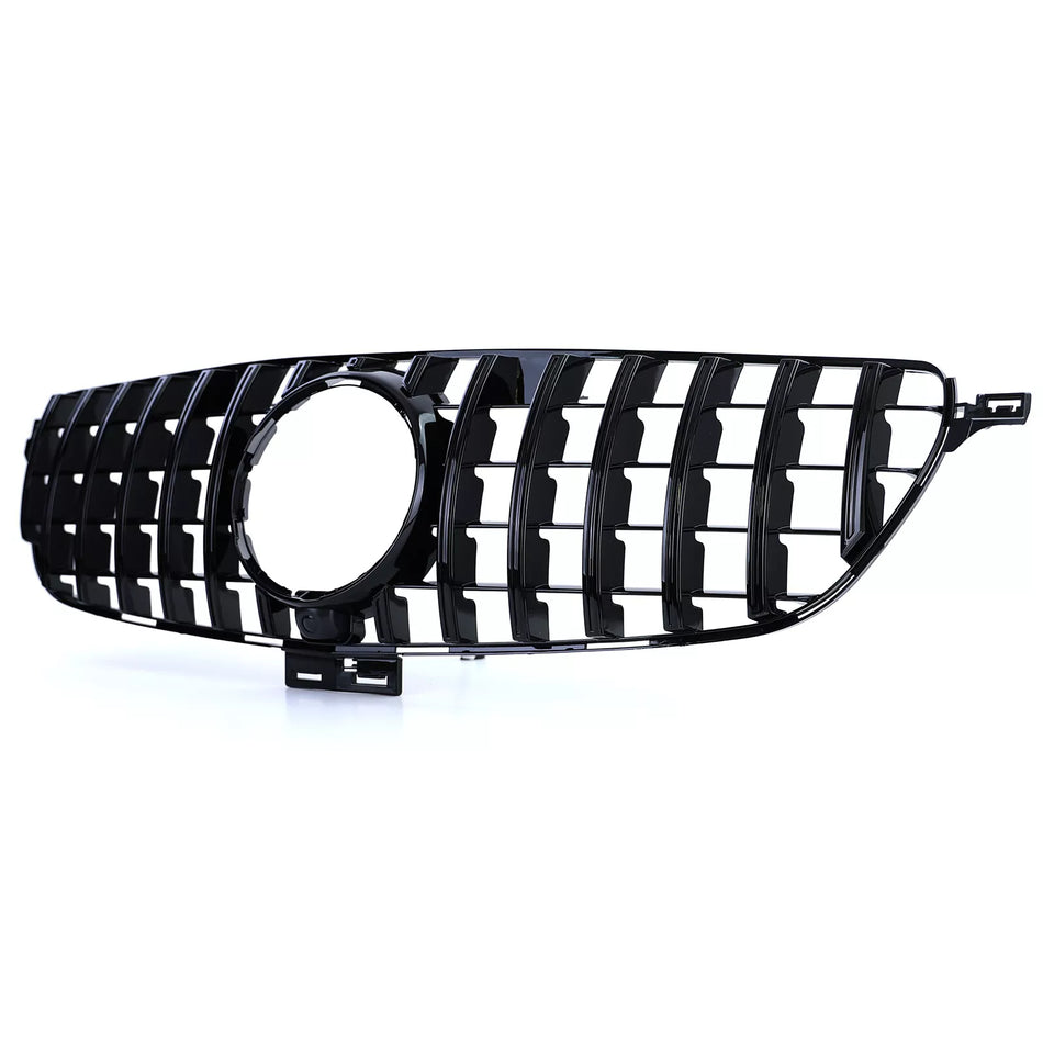 Griglia radiatore sportiva nera lucida adatta,per Mercedes GLE W166 15-19