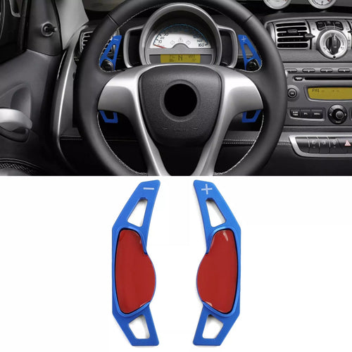 Palette prolunga alluminio blu, per Smart ForTwo 451 Coupe Cabrio 09-19