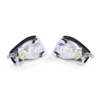 Coppia frecce vetro trasparente cromate, per Mercedes SL R129 89-01