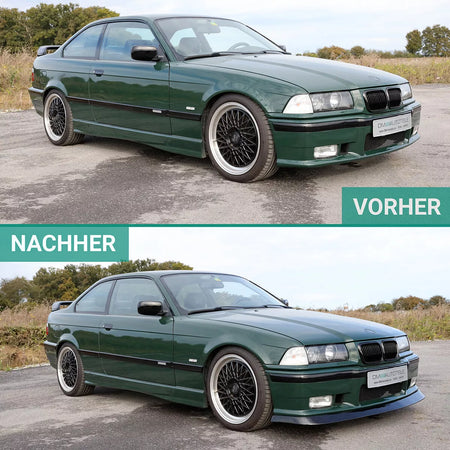 Spoiler anteriore lama Nero Lucido per BMW E36 Coupè Touring – vista 3