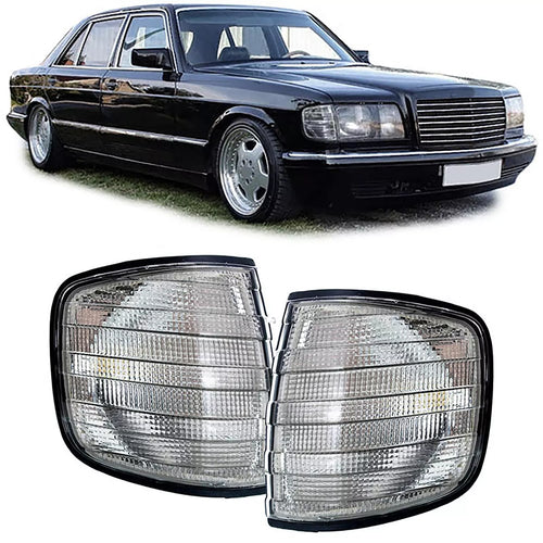 Frecce Nero Smoke Coppia Sinistra Destra per Mercedes Classe S W126 79-91