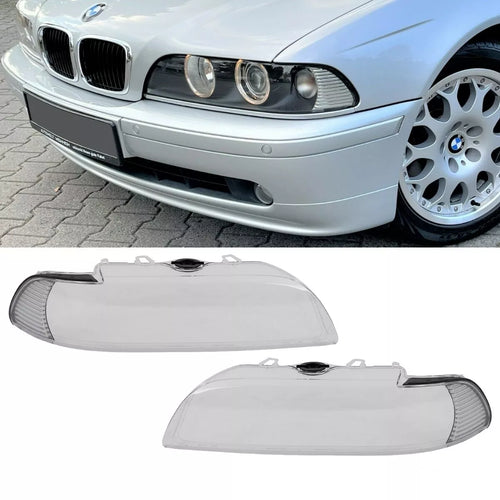 Vetro faro FACELIFT alloggiamento disco a dispersione bianco per BMW E39 00>