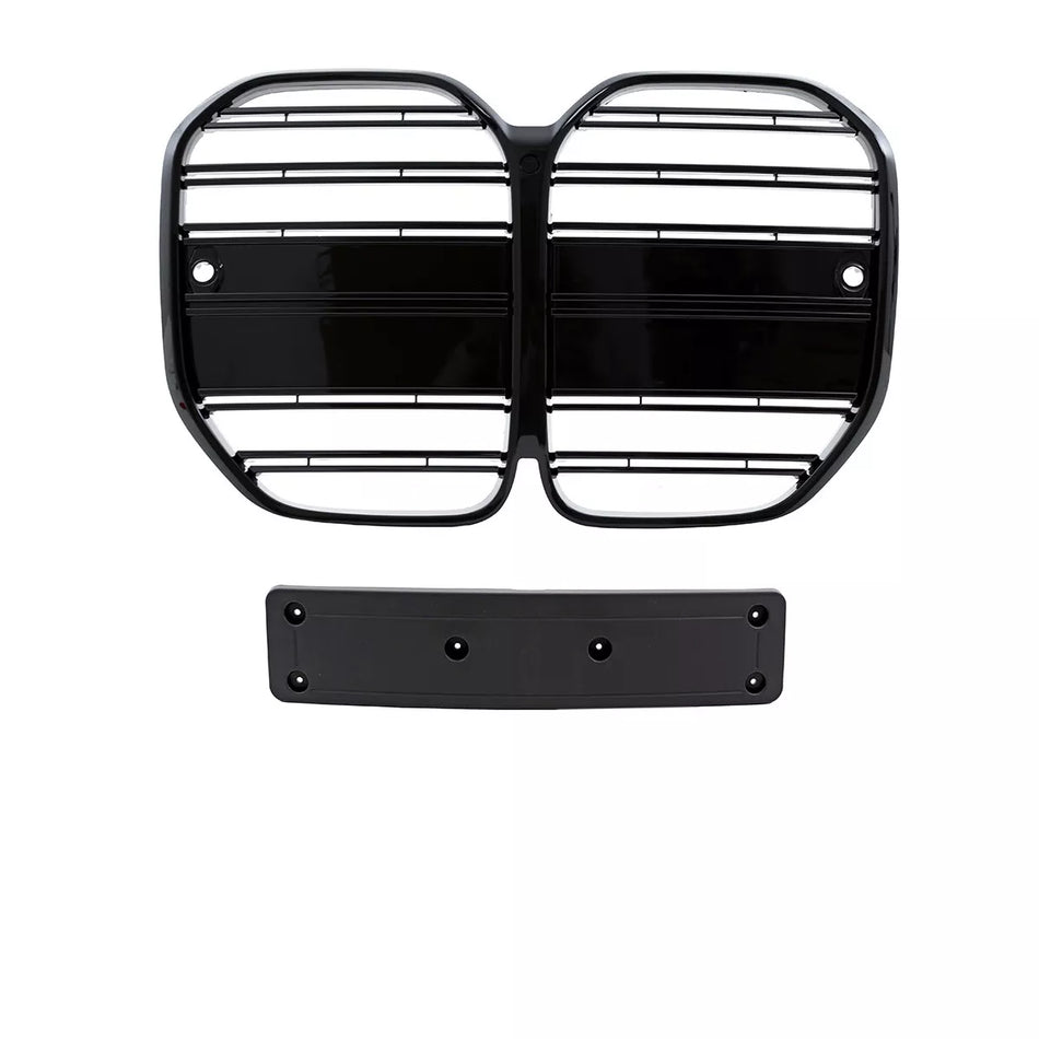 Griglia Sportiva doppia barra nera lucida per BMW Serie 4 G22 G23