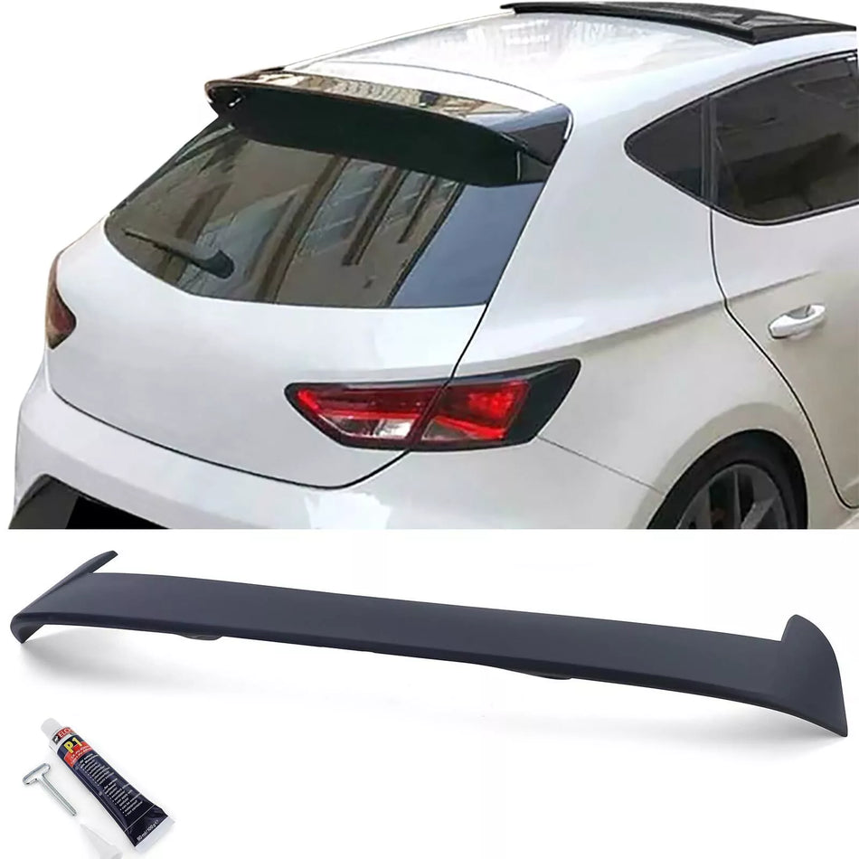 Spoiler posteriore tetto,performance nero opaco,per Seat Leon 3 5F 12-20