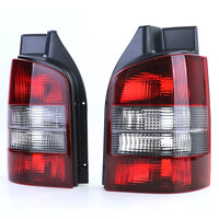 Coppia fanali posteriori rosso nero per VW T5 bus + furgone + portellone 03-09