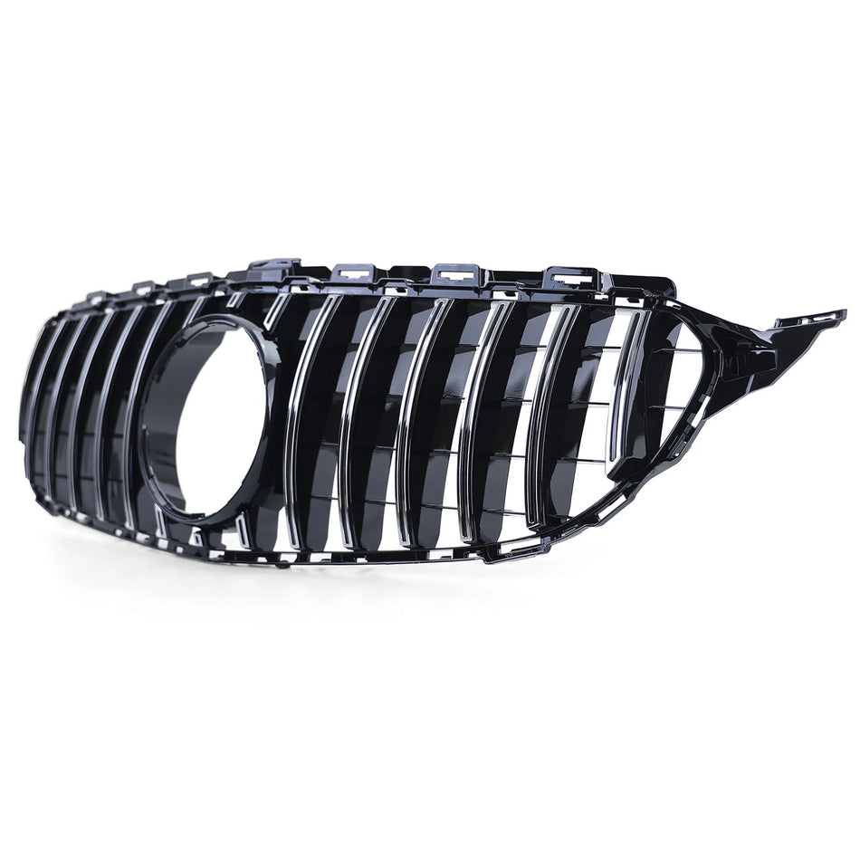 Griglia radiatore sportiva nera cromata, per Mercedes Classe C W205 S205 13-18