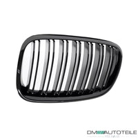 Set Griglia doppia barra Nero Lucido per BMW X5 E70 X6 E71 E72 06-13