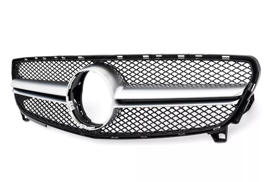 Griglia Radiatore per Mercedes W176 Classe A ARGENTO 15-18 LIFTING
