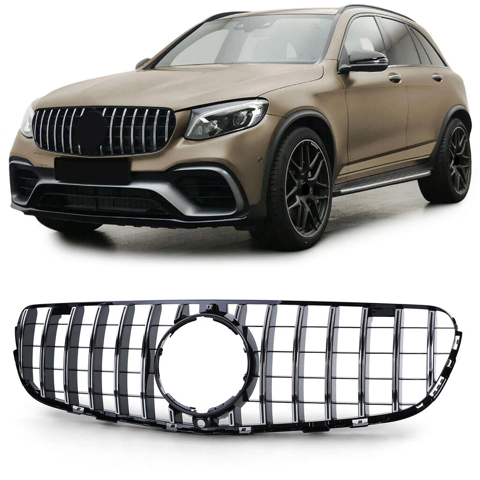 Griglia Sport griglia anteriore nera cromata lucida,per Mercedes GLC X253 15-19