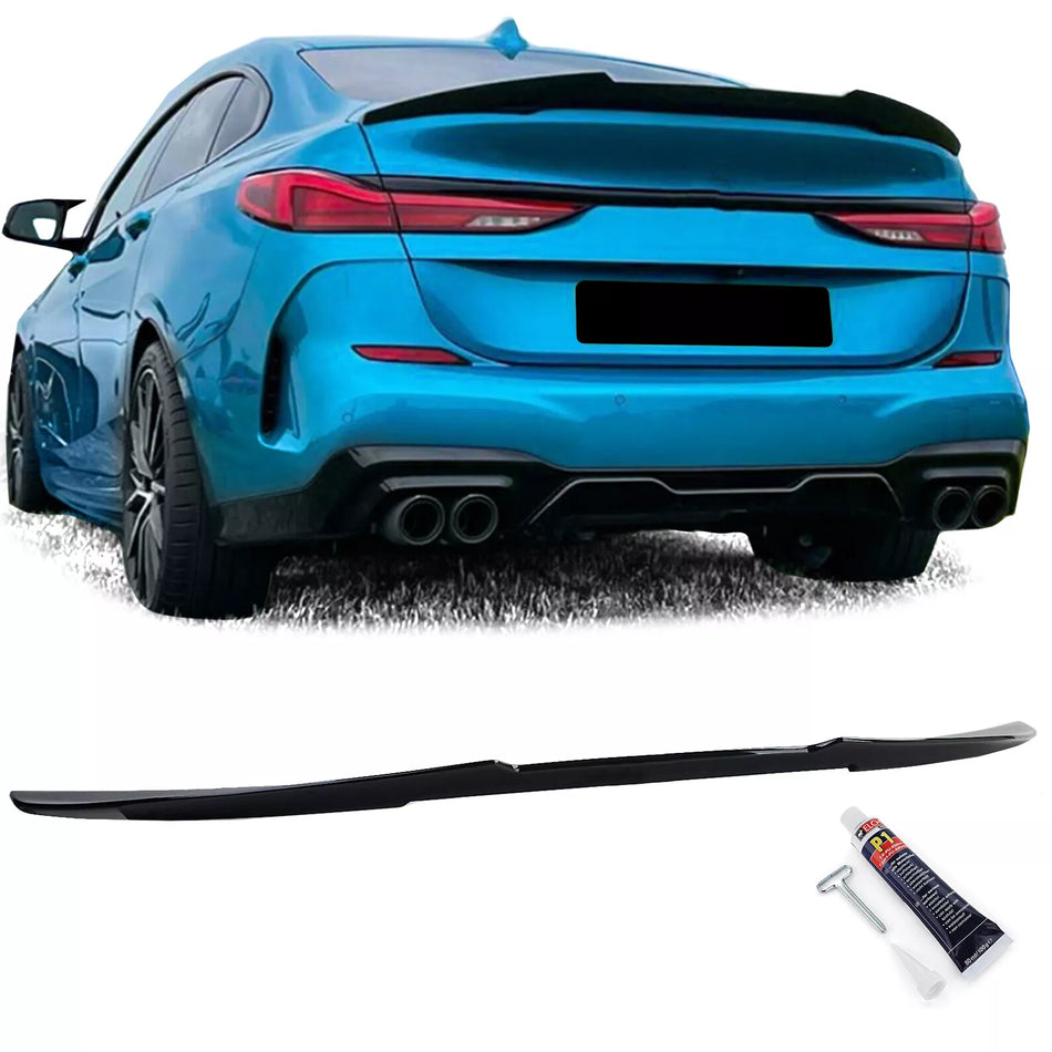 Spoiler posteriore Ducktail nero lucido, per Serie 2 BMW F44 Gran Coupe dal 2020