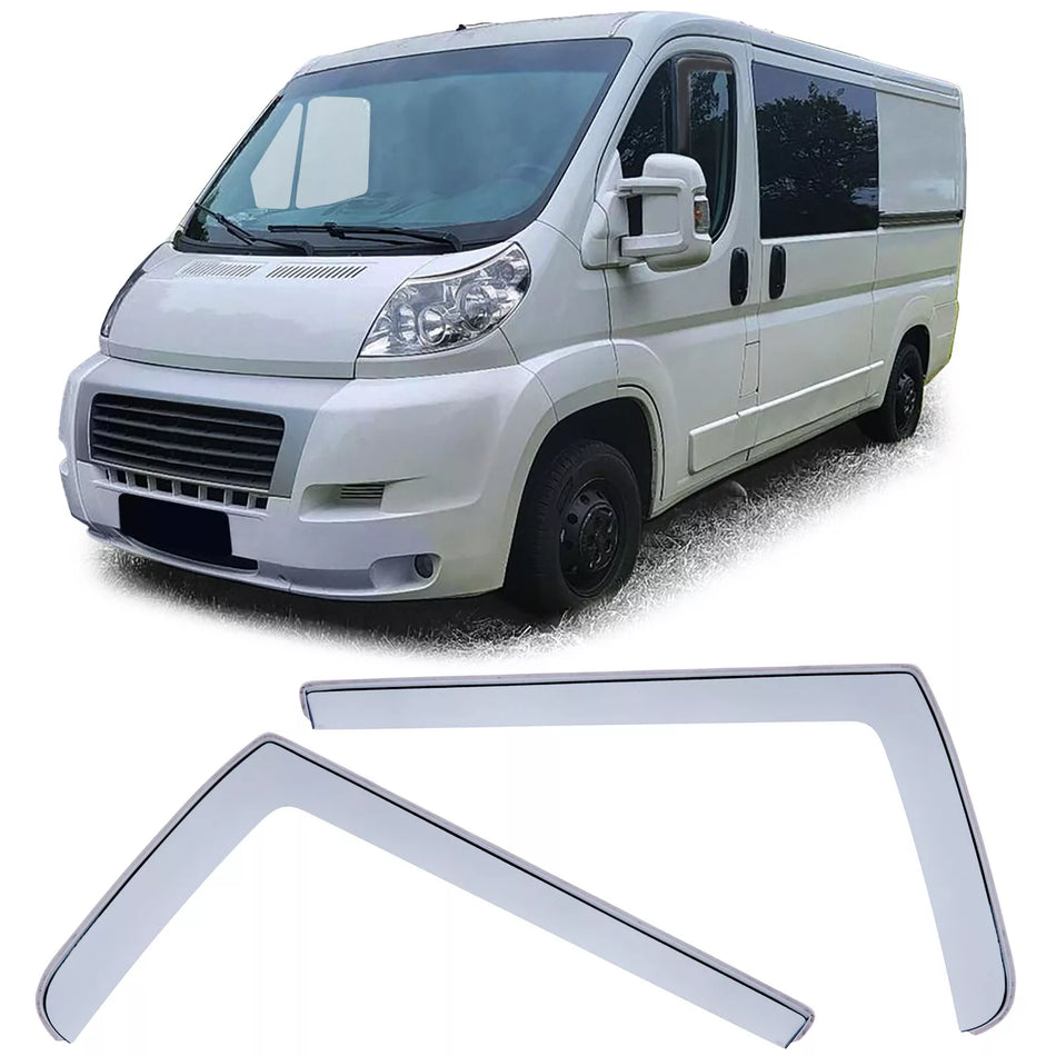 Deflettori Antipioggia Antivento Chiari per Fiat Ducato 3 250 06- 14