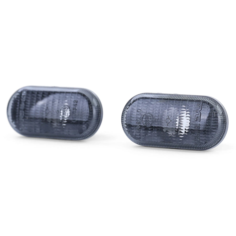 Coppia frecce laterali nere fumè, per Renault 19 Clio 1 2 Twingo Megane 1 Laguna